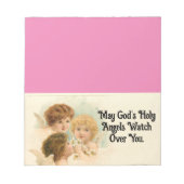 Drei Vintage Engel Notepad Notizblock (Vorderseite)