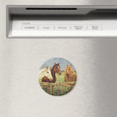 Drei Vintage Pferde Magnet (In Situ (Geschirrspüler))