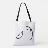 Drei Vögel auf dem Draht Tasche (Rückseite)