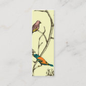 Drei Vögel, die ~ dünne Visitenkarte sprechen (Vorderseite)