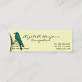 Drei Vögel, die ~ dünne Visitenkarte sprechen (Rückseite)