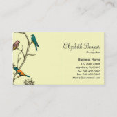 Drei Vögel, die ~ Visitenkarten sprechen Visitenkarte (Vorderseite)