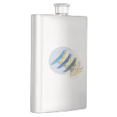 Drei Vögel Flachmann (Rechts)