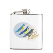 Drei Vögel Flachmann (Vorderseite)