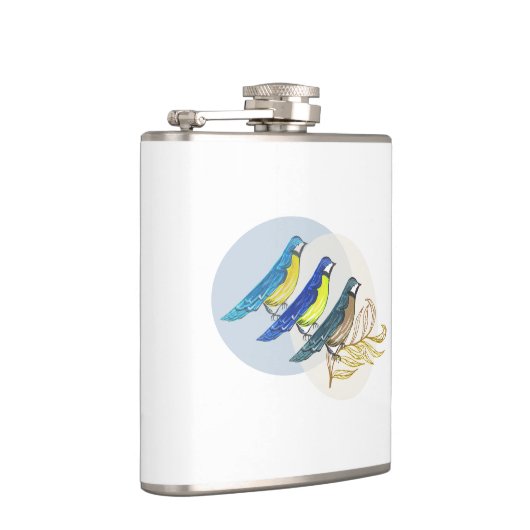 Drei Vögel Flachmann (Rechts)