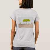 Drei Vögel im Regen T-Shirt (Rückseite)