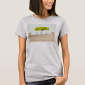 Drei Vögel im Regen T-Shirt (Vorderseite)