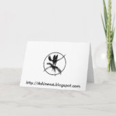 Drei Vogel-Karte Feiertagskarte (Rückseite)