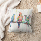 Drei Vögel Kissen (Decke)