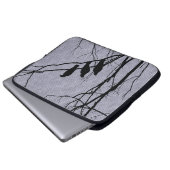 Drei Vögel, kundenspezifische Farbhülse Laptopschutzhülle (Vorne Knopf)