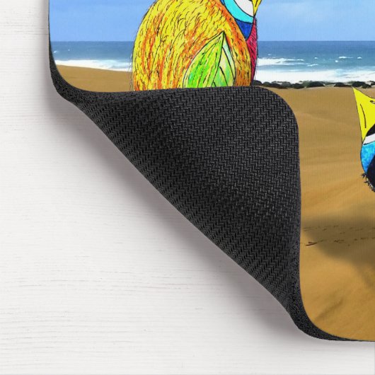 Drei Vogel-Mausunterlage Mousepad (Ecke)