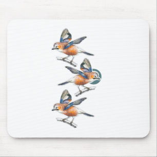 Drei Vögel Mousepad