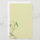 Drei Vögel sprechen ~ Stationery/Letterhead Briefpapier (Vorne/Hinten)