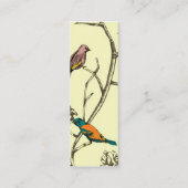 Drei Vögel sprechen ~ Visitenkarten Mini Visitenkarte (Rückseite)