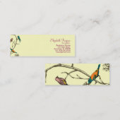 Drei Vögel sprechen ~ Visitenkarten Mini Visitenkarte (Vorne/Hinten)