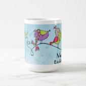 Drei Vogel-Tasse Kaffeetasse (Mittel)