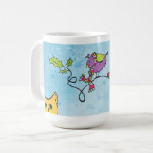 Drei Vogel-Tasse Kaffeetasse (Vorderseite Links)