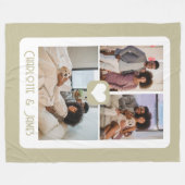 Drei von Ihnen Personalisierte Fotovorlage Fleecedecke (Vorderseite (Horizontal))