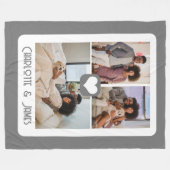 Drei von Ihnen Personalisierte Fotovorlage Fleecedecke (Vorderseite (Horizontal))