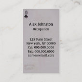 Drei von Vereine ~ Visitenkarte (Rückseite)