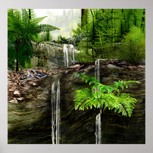 Drei Wasserfälle Poster (Vorne)