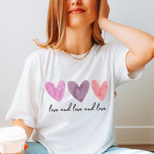 Drei Wasserfarben mit personalisierbarem Text T-Shirt