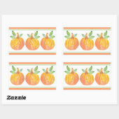 Drei Wasserfarbenkürbis 2 Rechteckiger Aufkleber (Blatt)