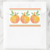 Drei Wasserfarbenkürbis 2 Rechteckiger Aufkleber (Tasche)