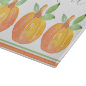 Drei Wasserfarbenkürbis 2 Schneidebrett (Ecke)