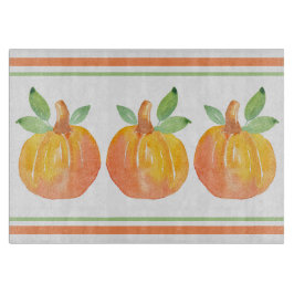 Drei Wasserfarbenkürbis 2 Schneidebrett