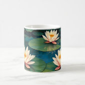 Drei Wasserlilien Kaffeetasse (Mittel)