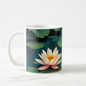 Drei Wasserlilien Kaffeetasse (Links)