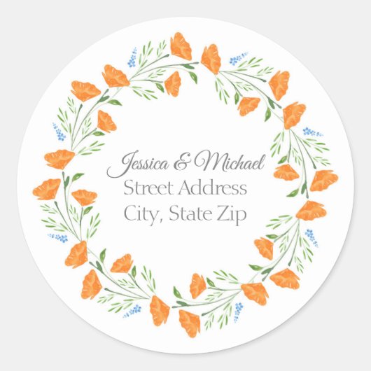 Drei Watercolor-Pupies-Labels Runder Aufkleber (Vorderseite)