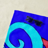 Drei Waves Strandtuch (Beispiel)