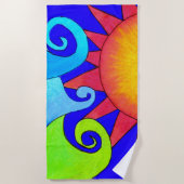 Drei Waves Strandtuch (Vorderseite)