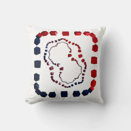 Drei Wege kubiert Kissen