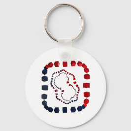 Drei Wege kubiert Schlüsselanhänger