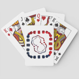 Drei-Wege-kubierte Spielkarten