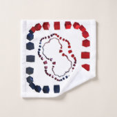 Drei Wege kubiertes Badetuch Set (Waschlappen)