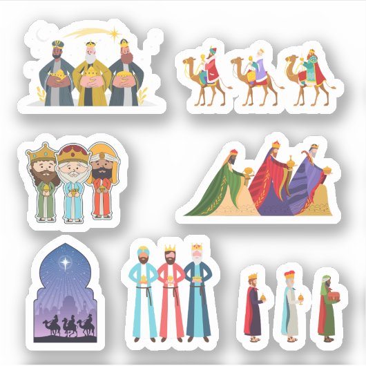 Drei-Wege-Männer-Sticker Aufkleber (Vorderseite)