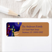 Drei-Wege-Männer-Urlaubslabel (Insitu)