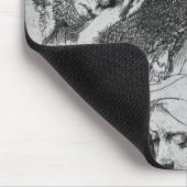 Drei weibliche Köpfe mit einem schlafend, 1637 Mousepad (Ecke)