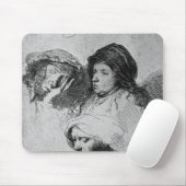 Drei weibliche Köpfe mit einem schlafend, 1637 Mousepad (Mit Mouse)