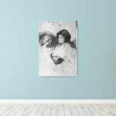 Drei weibliche Köpfe mit einem Schlafzimmer, 1637 Leinwanddruck (Insitu (Holzboden))