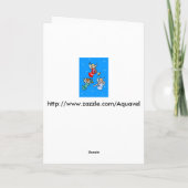 Drei WeihnachtsAngels Feiertagskarte (Rückseite)