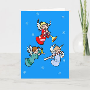 Drei WeihnachtsAngels Feiertagskarte