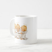 Drei WeihnachtsAngels Kaffeetasse (Vorderseite Links)