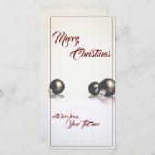 Drei Weihnachtsbälle vor hellem Hintergrund (Vorne/Hinten)