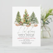 Drei Weihnachtsbäume - Freihaus Einladung (Stehend Vorderseite)