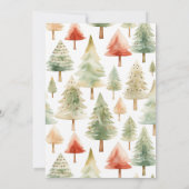 Drei Weihnachtsbäume - Freihaus Einladung (Rückseite)